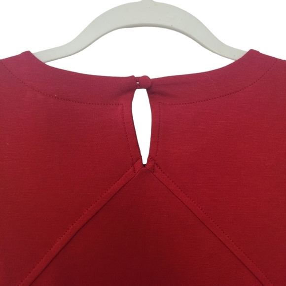 J Jill Thick Knit Ponte Shift Dress Bell Sleeves Pockets OVERSIZED Small Stretch - Picture 10 of 12